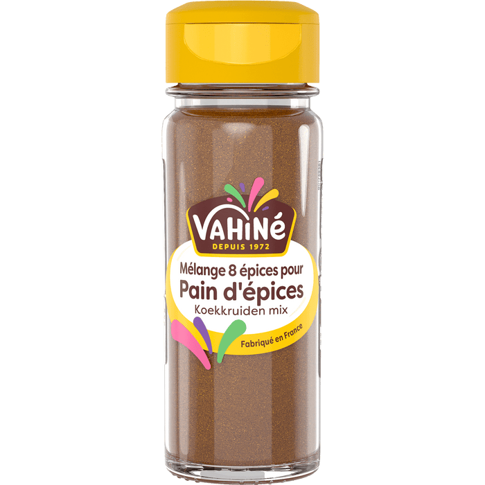 Une bouteille de mélange d'épices Vahiné Pain d'épices.