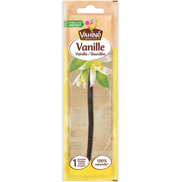 Un emballage de gousse de vanille de la marque Alnatura est présenté.