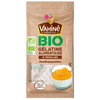 Un paquet de VahinAC Bio GAClatine Alimentaire est prACsentAC, mettant en ACvidence sa certification biologique et une suggestion de dessert.