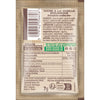 Un sachet de sucre vanillAC BioTime avec des informations nutritionnelles et un code-barres.