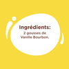 Illustration montrant les ingrédients d'une recette: 2 gousses de vanille.
