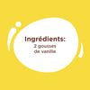 Illustration montrant les ingrACdients d'une recette: 2 gousses de vanille.