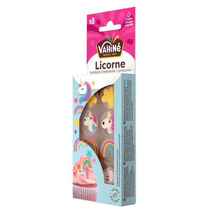 Une boARte de prACsentation de bougies pour gActeau sur le thA?me de la licorne Wilton Licorne.