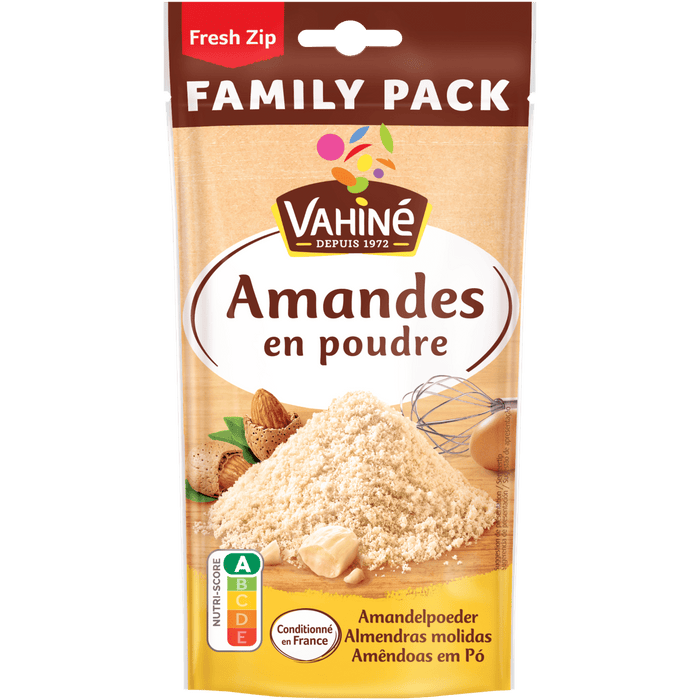 C'est un paquet de farine d'amandes de la marque Vahiné, un format familial.