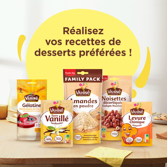 Un assortiment d'ingrACdients pour desserts Alsa est prACsentAC avec le texte RACalisez vos recettes de desserts prACfACrACes !