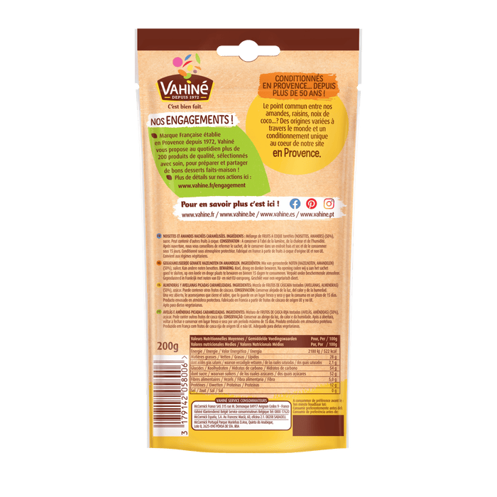 L'image montre le dos d'un sachet de bonbons Bebeto Sour Spaghetti, mettant en ACvidence les informations nutritionnelles et les dACtails du produit.