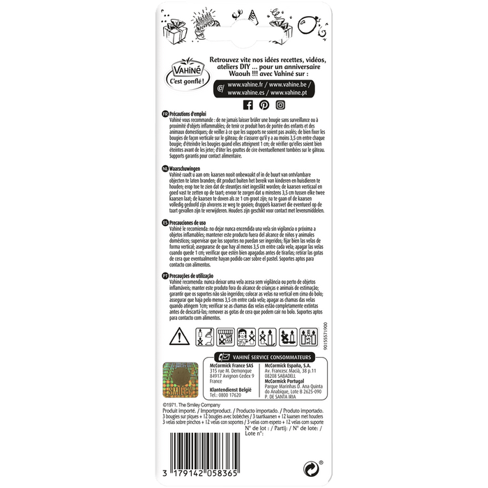 C'est le dos d'un emballage de produit avec des instructions et des informations sur le produit.