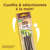 Un paquet de gousses de vanille McCormick est prACsentAC avec le texte Cueillie & sAClectionnACe A? la main, soulignant la qualitAC cueillie A? la main.