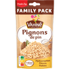 Un paquet de pignons de pin de la marque Vahiné, étiqueté comme format familial.