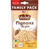 Un paquet de pignons de pin de la marque Vahiné, étiqueté comme format familial.
