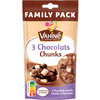 Un paquet de Vahiné 3 Chocolats Chunks, une marque McCormick, est présenté, soulignant son utilisation dans la préparation de biscuits.