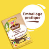 Un paquet de gousses de vanille VahinAC en sucre glace est mis en ACvidence pour son emballage pratique.