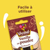 Emballage de VahinAC Vanille en poudre, soulignant sa facilitAC d'utilisation.