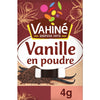 Un paquet de poudre de vanille de la marque Vahiné.