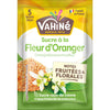 Un paquet de Vahine Et 5S. Sucre Afo X20-Va, un sucre à la fleur d'oranger de la marque Vahiné en 5 sachets, soulignant ses notes fruitées et florales et son origine de sucre roux de canne de l'île de la Réunion, France.