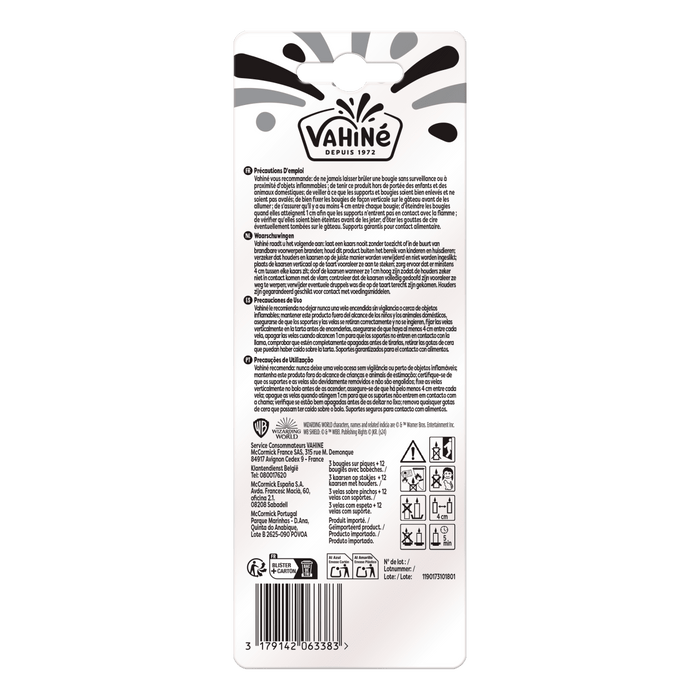 Ceci est une image du dos d'un emballage pour un produit de la marque Victoria.