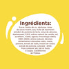 L'image affiche la liste des ingrédients d'un produit alimentaire, détaillant des composants tels que le sucre, la farine de blé, l'huile de tournesol et divers additifs.