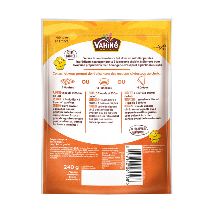 L'emballage de la marque Vivil prACsente les instructions de prACparation du produit.