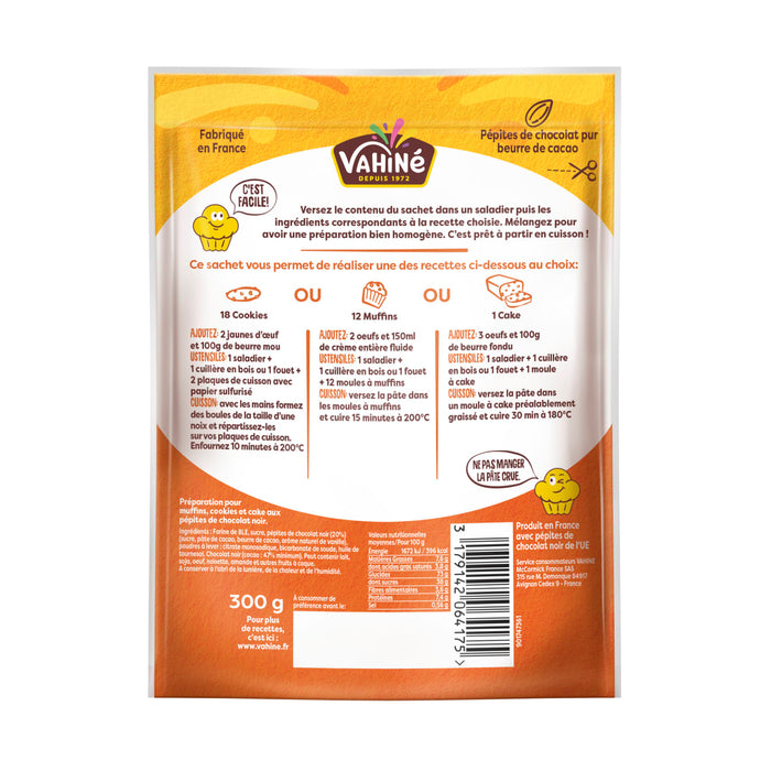 Le dos d'un paquet de pActes Viviland prACsente les instructions de cuisson et les informations nutritionnelles.