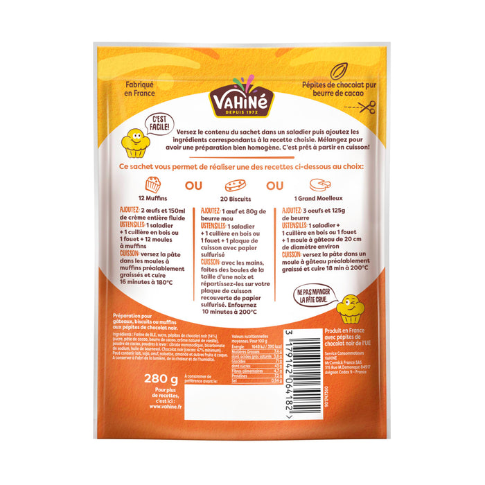 Le dos d'un emballage de produit Viviland prACsente des informations nutritionnelles et des instructions de prACparation.