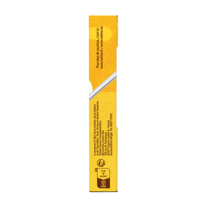 Une vue latACrale d'une boARte de thAC Lipton Yellow Label.