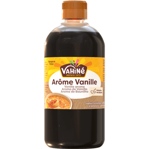 Une bouteille d'arôme de vanille Vahiné.