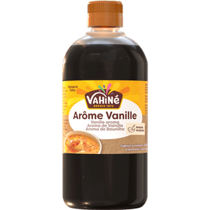 Une bouteille d'arôme de vanille Vahiné.