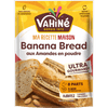 Emballage du mAClange pour Banana Bread aux amandes VahinAC avec une photo du pain cuit.