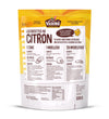 Un sachet de Vitabio Superfruit Citron, un mélange de citron, noisette et canneberges.