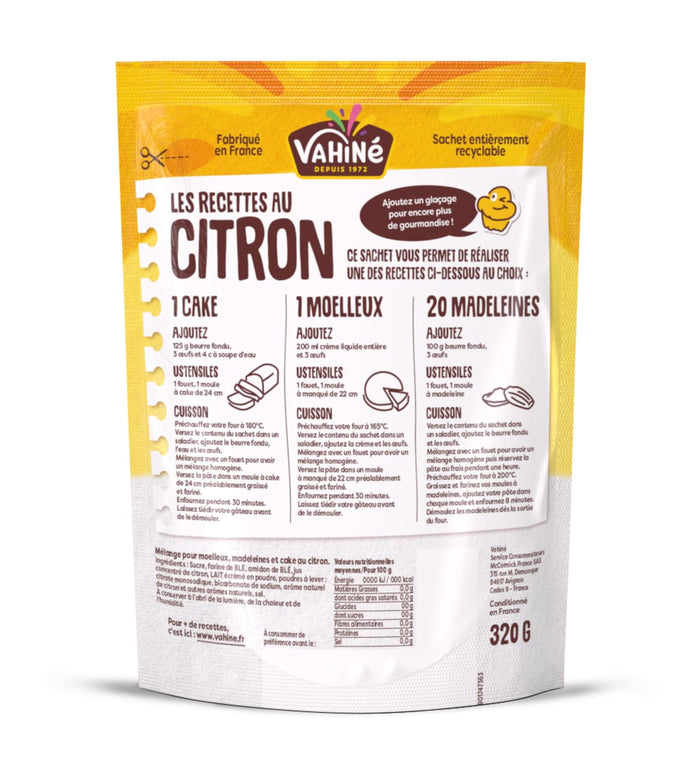 Un sachet de Vitabio Superfruit Citron, un mélange de citron, noisette et canneberges.
