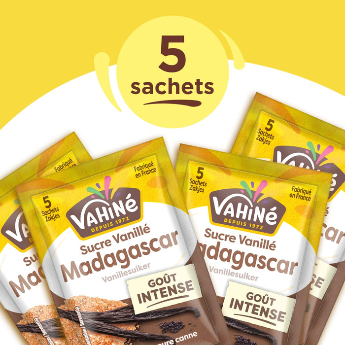Sachets de sucre vanillAC de Madagascar VahinAC, paquet de 5.