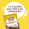 Paquet de sucre vanillAC de Madagascar VahinAC avec la recommandation d'utiliser 1 A? 2 sachets pour 500g de prACparation.