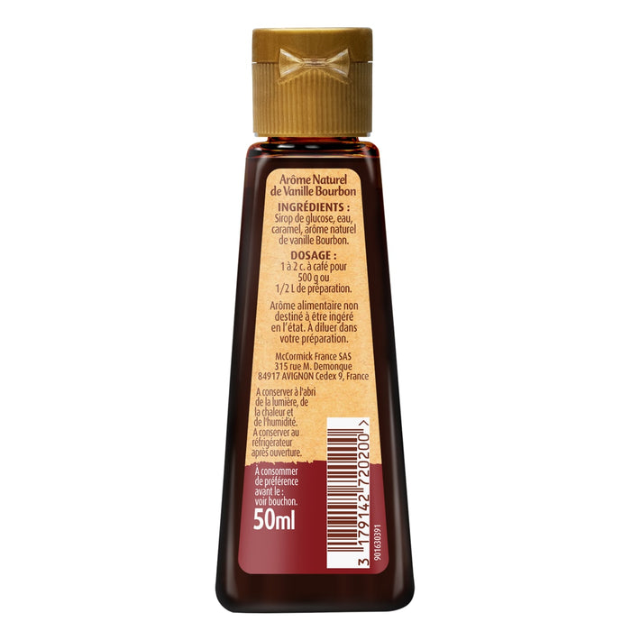 L'image montre l'ACtiquette arriA?re d'une bouteille de 50 ml de sauce A? brunir et A? assaisonner Kitchen Bouquet.