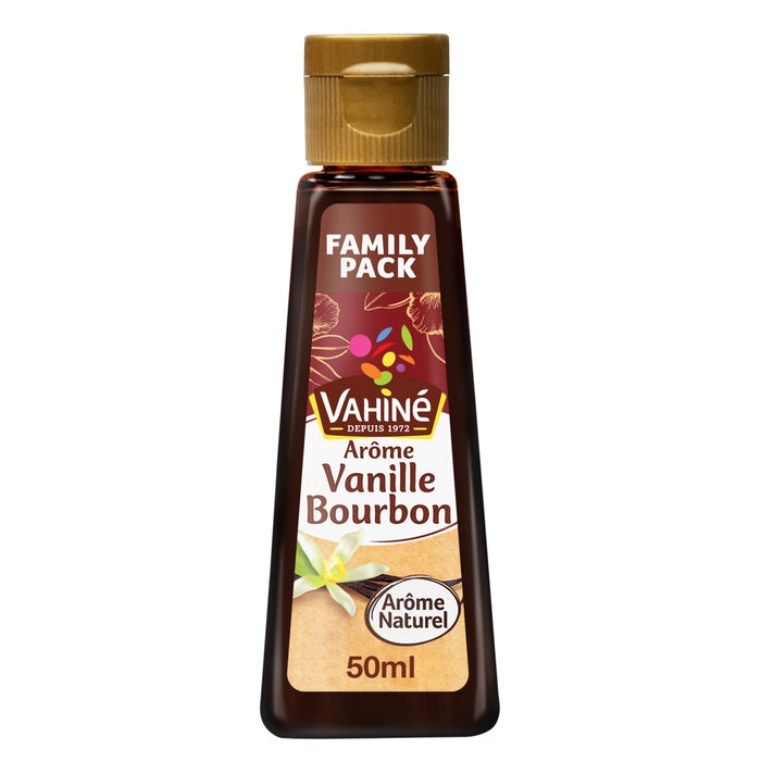 Une bouteille d'arôme Vahiné Vanille Bourbon, format familial.