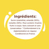 L'image affiche la liste des ingrédients d'un produit alimentaire, notamment le sucre, les amandes et les noisettes.