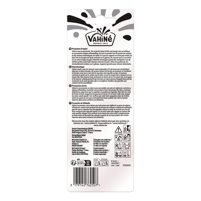 L'image montre le dos d'un emballage de produit Vialise avec du texte en plusieurs langues et des informations nutritionnelles.