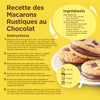 Recette de biscuits aux pépites de chocolat et aux noix de macadamia avec ingrédients et instructions.
