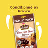 Un paquet familial de pépites de chocolat noir Vahiné, conditionné en France.