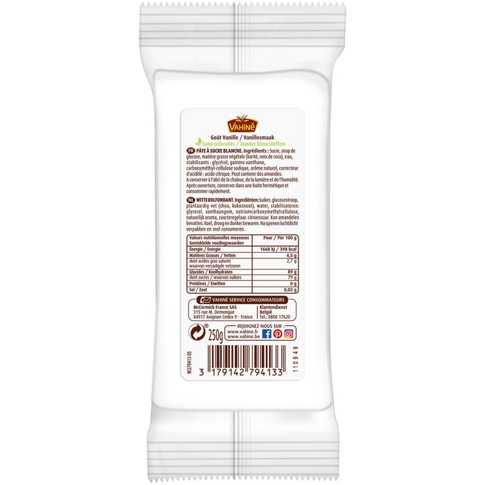 L'image montre le dos d'un paquet de biscuits GullA3n avec des informations nutritionnelles et un code-barres.