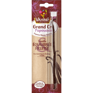Ceci est un paquet de gousses de vanille Valrhona Grand Cru Papouasie.