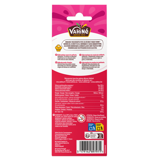 Décos en Sucre Coeurs