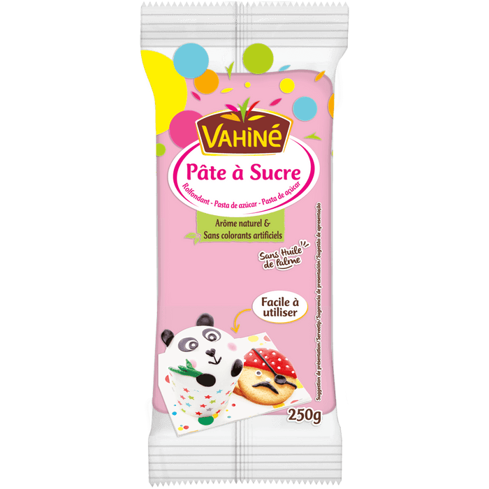 Un paquet de pActe A? sucre rose VahinAC, idACale pour dACcorer gActeaux et pActisseries.