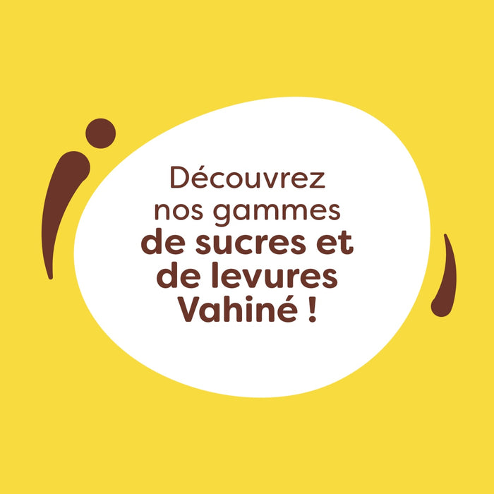 Découvrez nos gammes de sucres et de levures Vahiné !