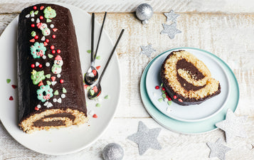 Buche ganache chocolat et vanille de Madagascar