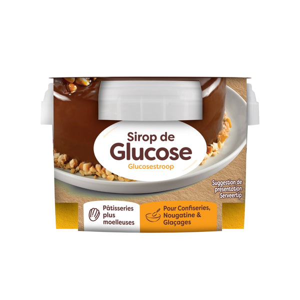 Un contenant de sirop de glucose Great Value est prACsentAC, soulignant son utilisation pour la pActisserie et la confiserie.