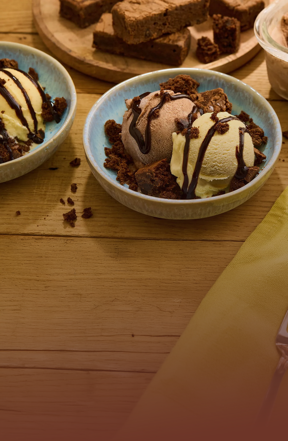 Glace maison version Brownie