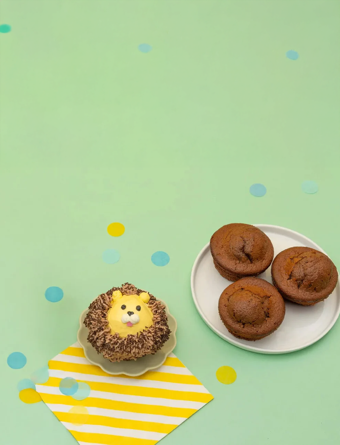Muffins Petit Lion aux pepites de chocolat